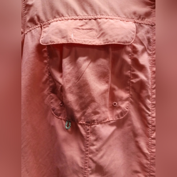 Magellan Fish Gear Shirt XL Salmon Relaxed Fit Laguna Madre Vented Short Sleeve - Picture 5 of 9